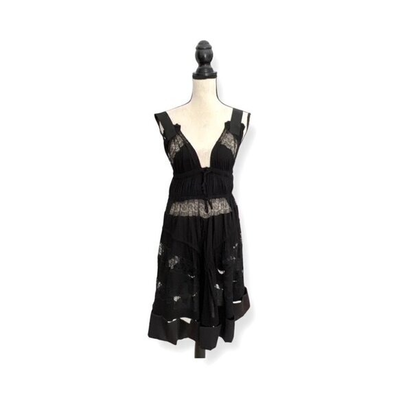 Givenchy black babydoll style dress size 38 - Picture 1 of 7
